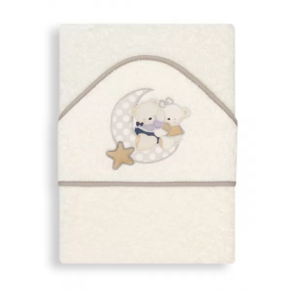 INTERBABY Osuška froté MEDVÍDEK S MĚSÍČKEM