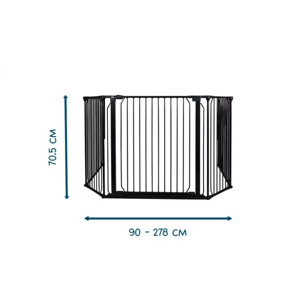 Baby Dan Univerzální prostorová zábrana CombiFit XL, černá