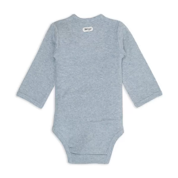 LODGER Body s dlouhým rukávem Melange Blue Fogg vel. 62