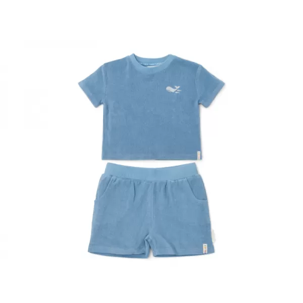 Little Dutch Tričko a kraťasy Ocean Sea Life Blue vel. 98/104