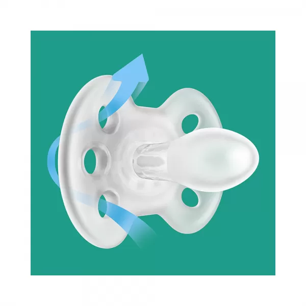 Philips AVENT Šidítko Ultrasoft Premium neutral 18+m obrázek, 2 ks