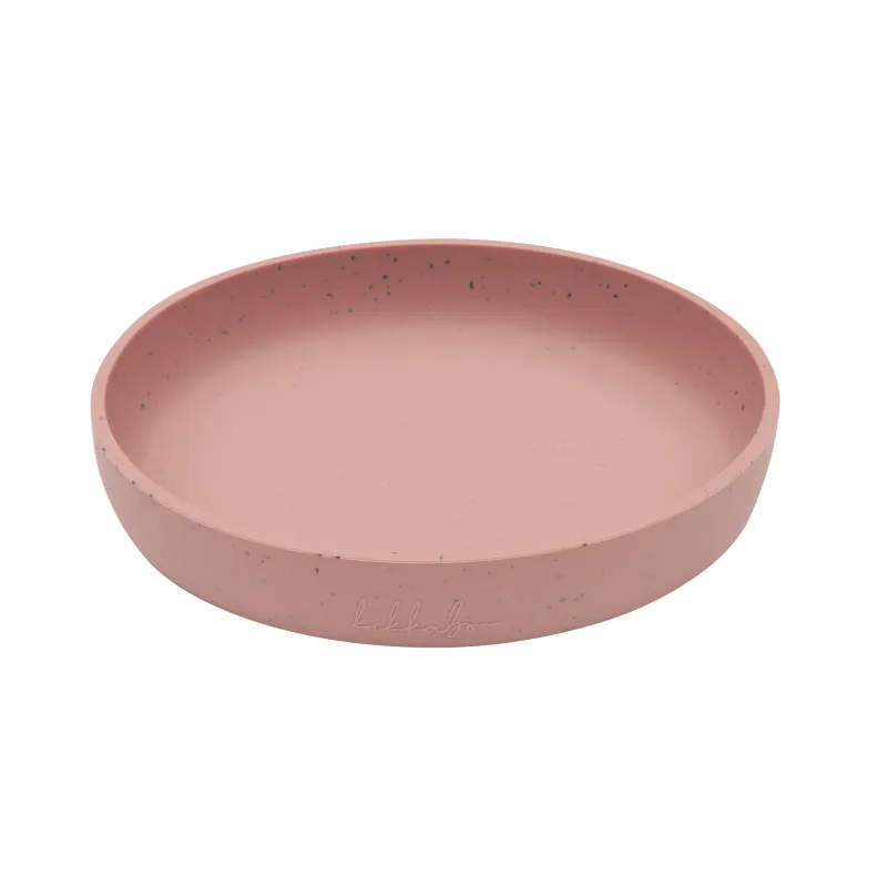 KikkaBoo Talíř Platinum Silicone