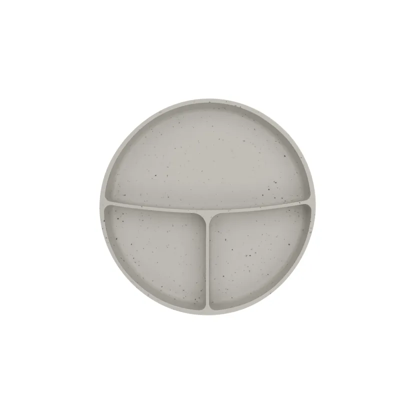 KikkaBoo Talíř dělený s přísavkou Platinum Silicone