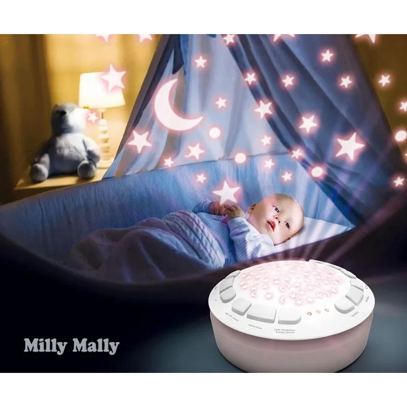 Milly Mally Plyšový usínáček žirafa s projektorem