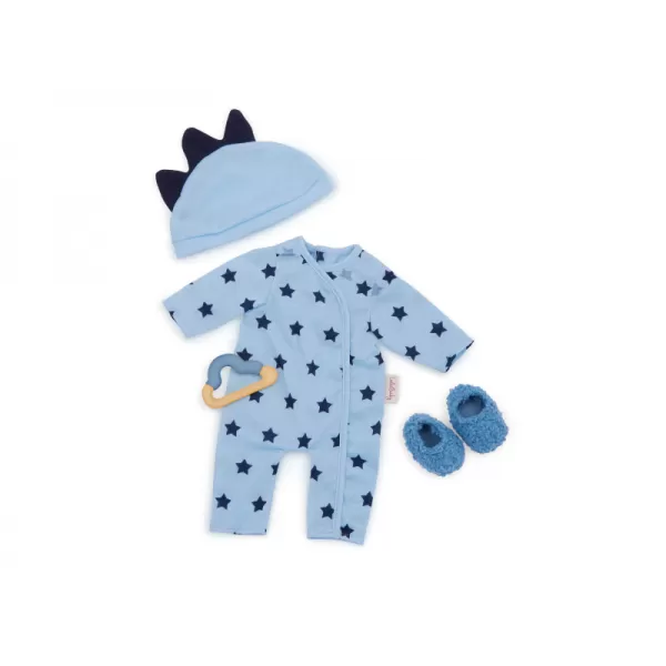 LullaBaby Overal pro panenky modrý s doplňky