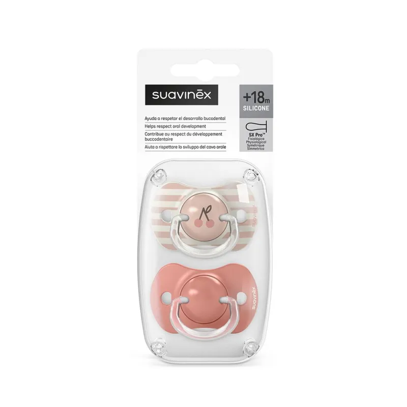 SUAVINEX Dudlík SX PRO fyziologický BIRDIES +18m 2 ks