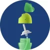 Philips AVENT Hrneček s ohebným brčkem 300 ml +dárek PETITE&MARS Miska 6m+