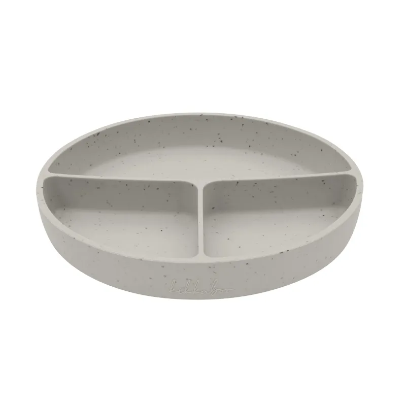 KikkaBoo Talíř dělený s přísavkou Platinum Silicone