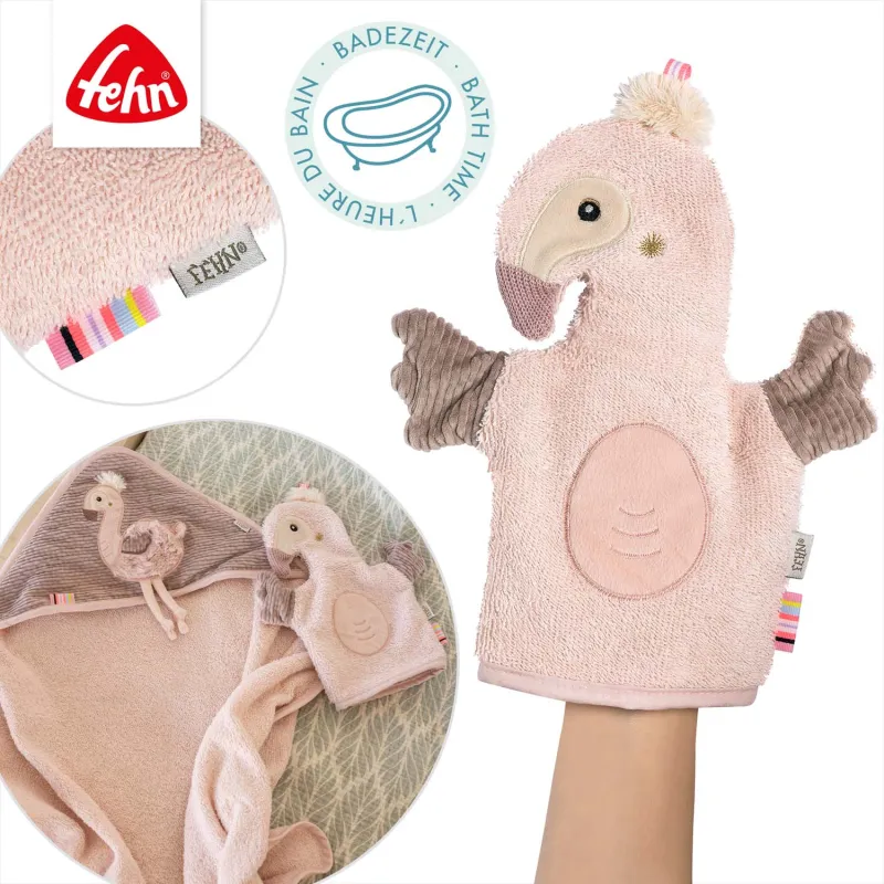 Baby Fehn Žínka plameňák, Pink