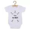 New Baby Dětské body s potiskem Tati, to dáš! - krátký rukáv