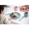 KikkaBoo Příbor 2-dílný Platinum Silicone