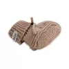 LODGER Capáčky Knit Cable Fudge vel. 0 - 6 měsíců