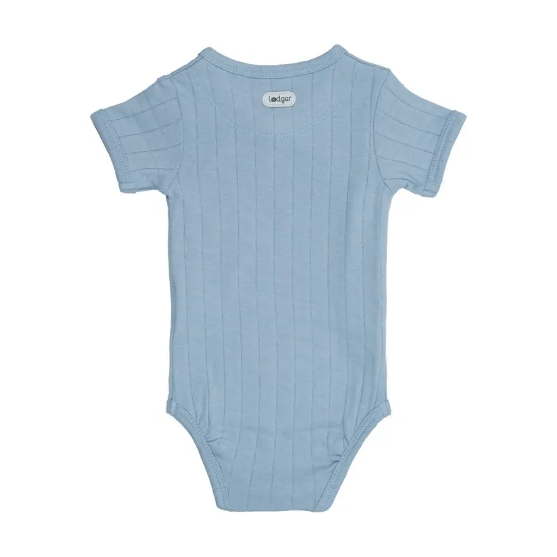 LODGER Romper SS Solid Blue Fogg 56