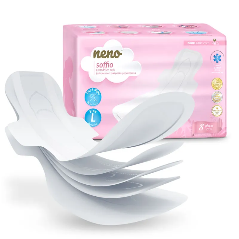 NENO Vložky poporodní s křidélky Soffio 8 ks