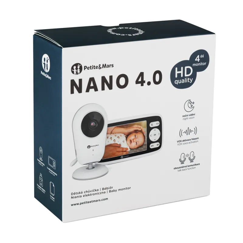 PETITE&MARS Chůvička dětská digitální NANO 4.0