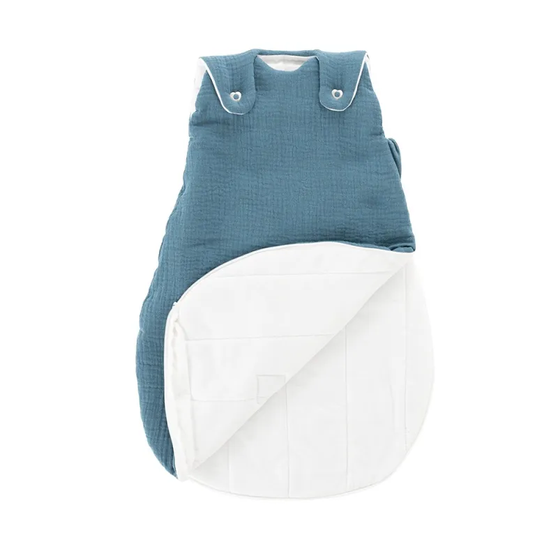 TRÄUMELAND Vnější spací pytel Liebmich Musselin Jeansblau 50/56