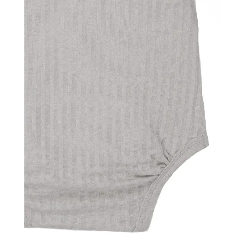 LODGER Romper LS Seersucker Steel 80