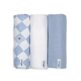 LODGER Swaddler Solid Matcha 3balení 70 x 70 cm