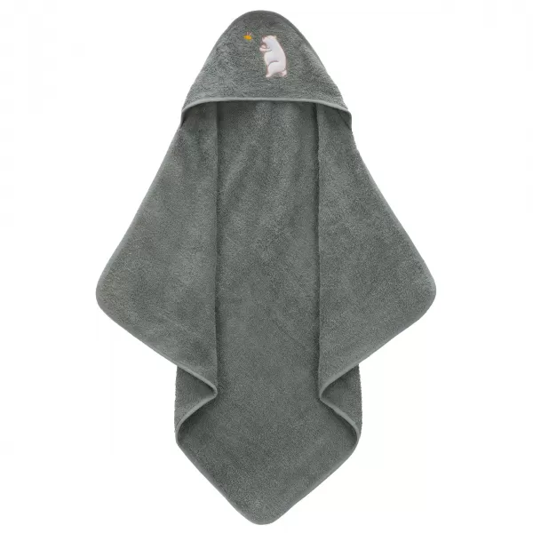 Fillikid Osuška s kapucí bear green 75x75 cm