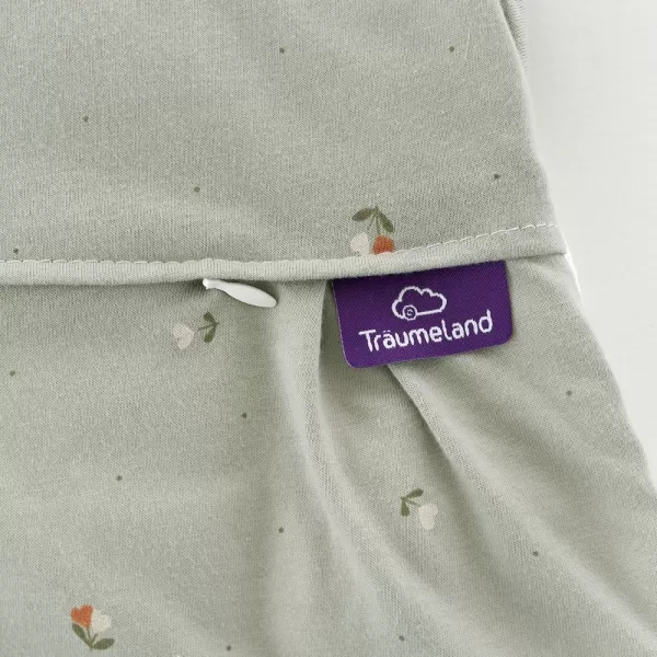 TRÄUMELAND Spací pytel Liebmich 3dílný set Fiore Grün 56/62