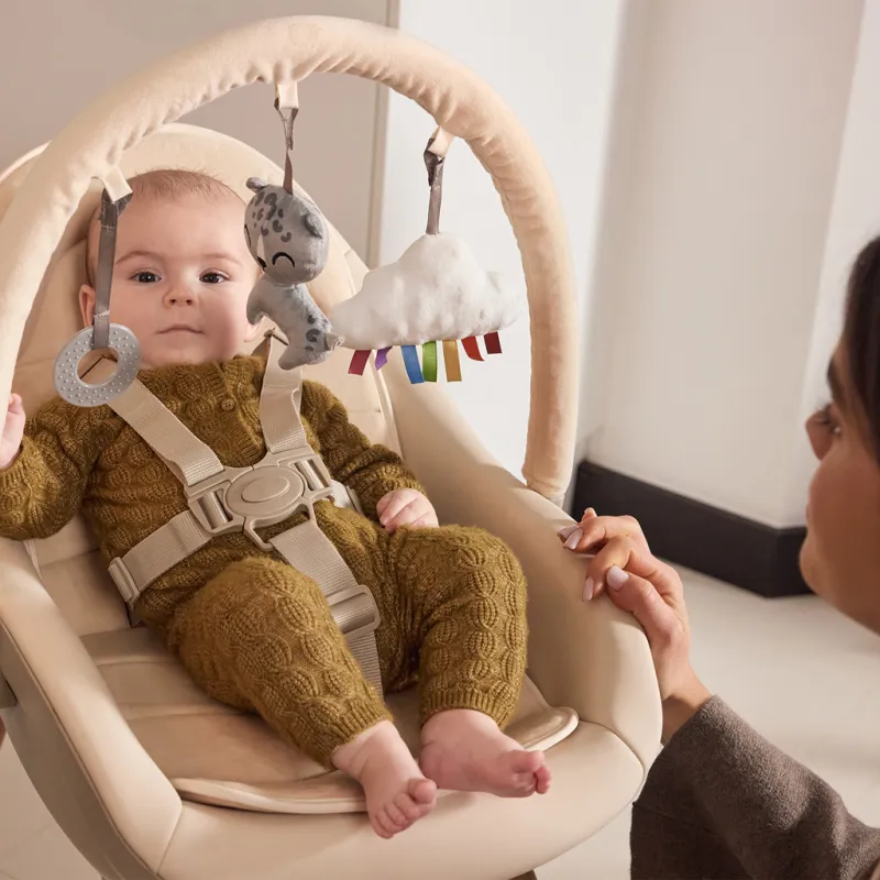 KINDERKRAFT Jídelní židlička a lehátko Fini Up 2v1 Grey