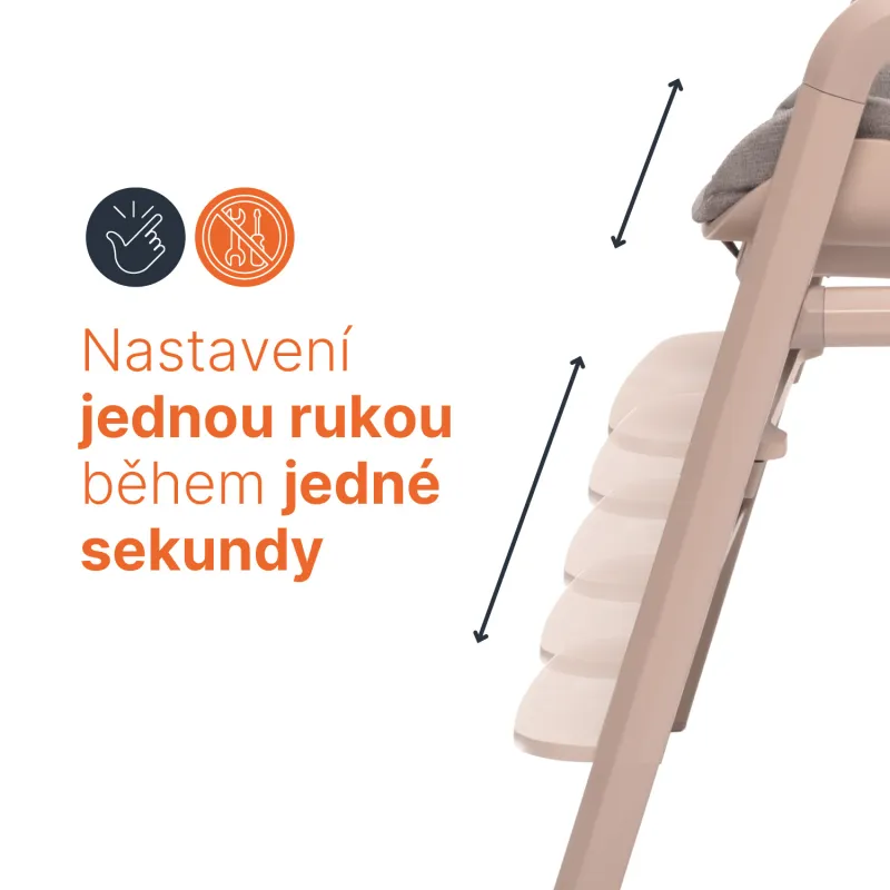 Zopa Set židlička Inspira + novorozenecký set + houpací základna