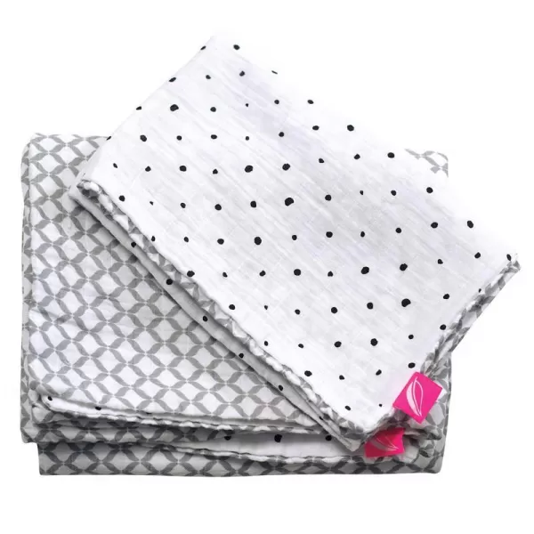 MOTHERHOOD Povlečení bavlněné mušelínové do postýlky Pro-Washed 2-dílné