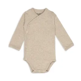 LODGER Body s dlouhým rukávem Melange Beige vel. 62