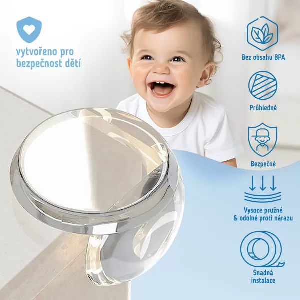 Sipo Ochrana rohů a hran, O-profil, sada 12ks, transparentní