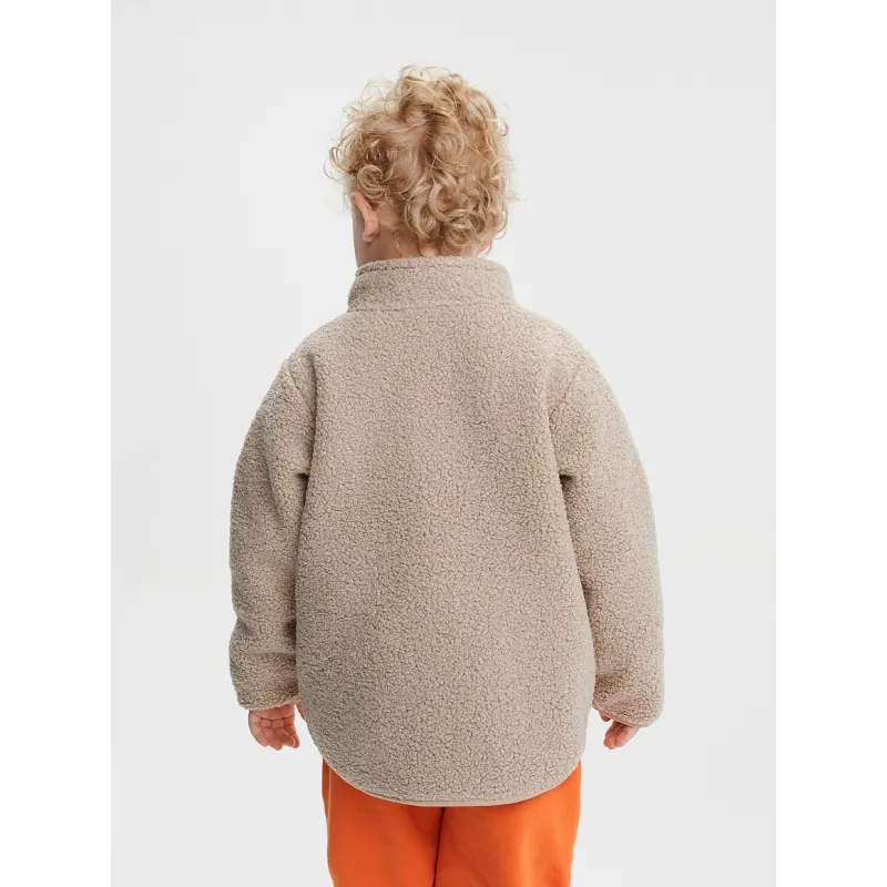 LEOKID Fleecová bunda Theo Almond Milk vel. 98