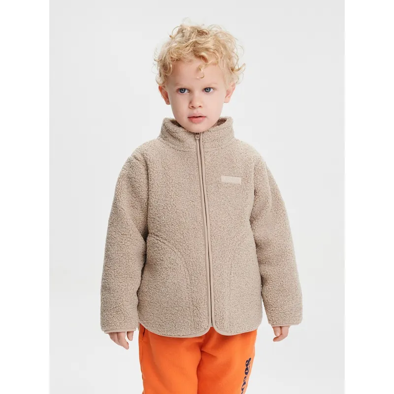 LEOKID Fleecová bunda Theo Almond Milk vel. 122