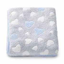 New Baby Dětská deka 80x90 heart blue