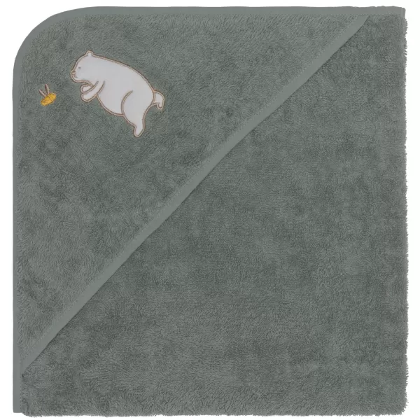 Fillikid Osuška s kapucí bear green 75x75 cm