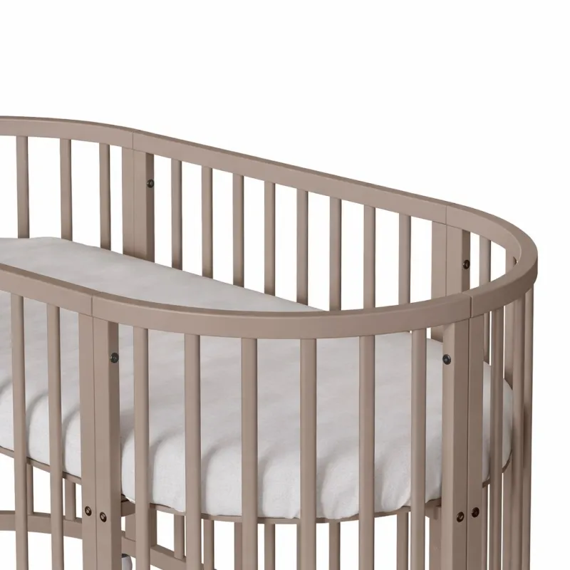New Baby Dětská rostoucí postýlka 3v1 oválná + matrace kašmírová