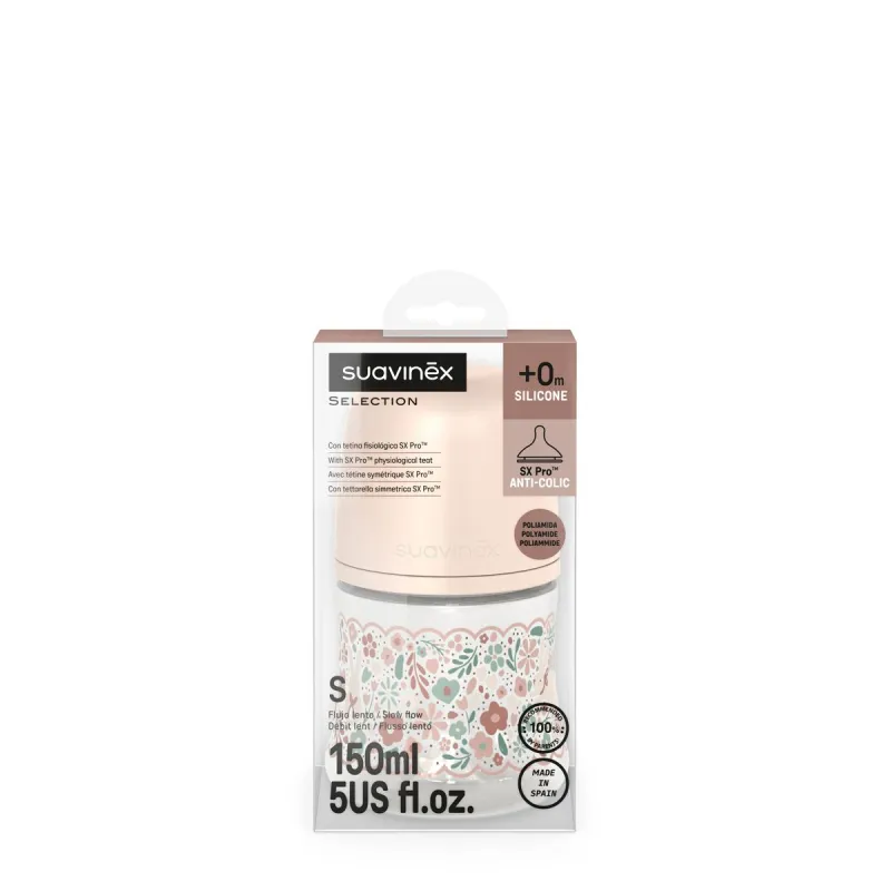 SUAVINEX | Kojenecká láhev WONDERLAND NEW 150ml FYZIOL PRŮTOK S