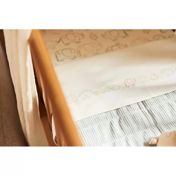 Jollein Prostěradlo napínací 40/50 x 80/90 cm Elephant Tales