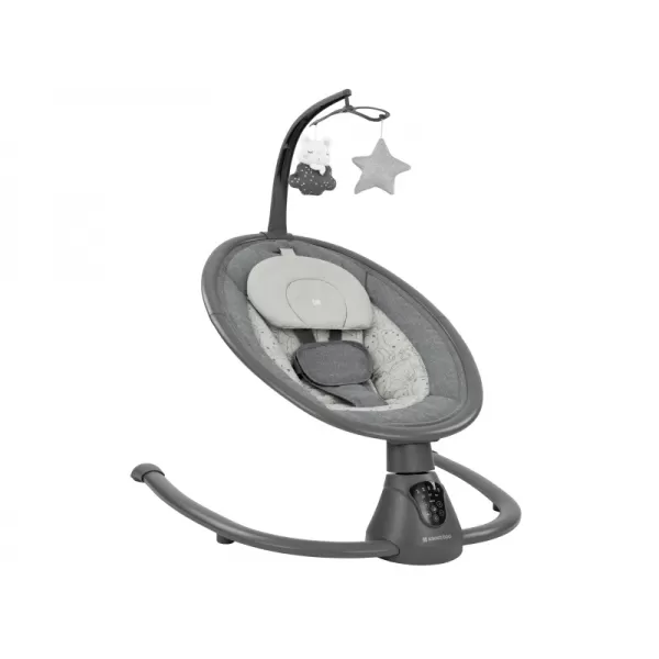 KikkaBoo Houpací lehátko elektrické Twiddle Grey