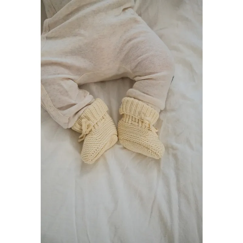 LODGER Slipper Knit Butter 0 - 6 měsíců