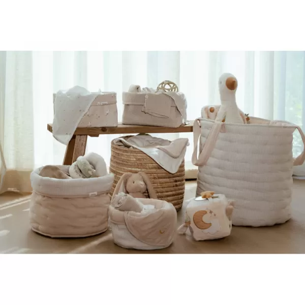 Little Dutch Košík textilní oboustranný velký Pure