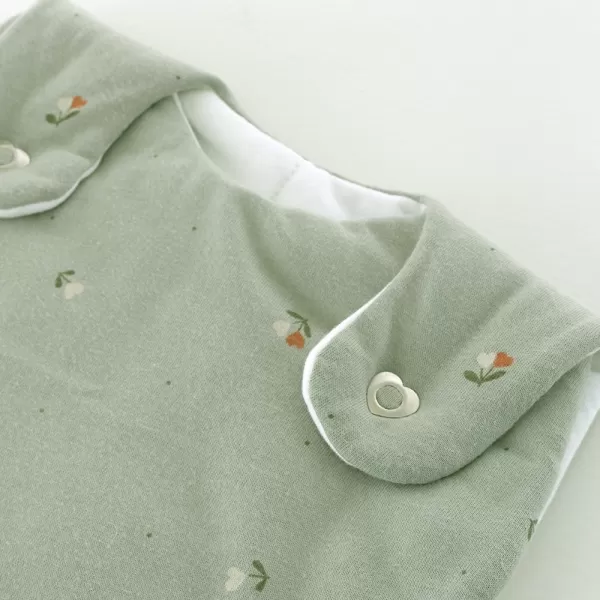 TRÄUMELAND Spací pytel Liebmich 3dílný set Fiore Grün 56/62