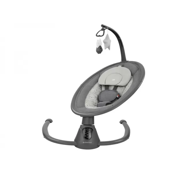 KikkaBoo Houpací lehátko elektrické Twiddle Grey