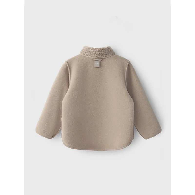 LEOKID Fleecová bunda Theo Almond Milk vel. 92
