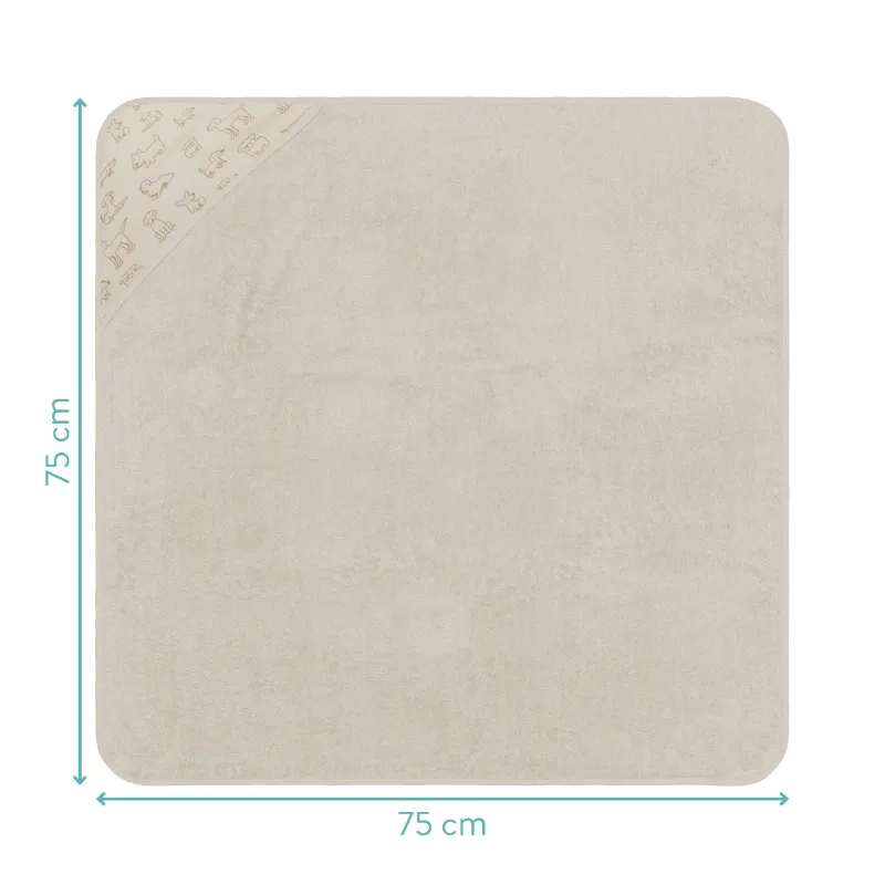 Fillikid Osuška s kapucí dob beige 75x75 cm