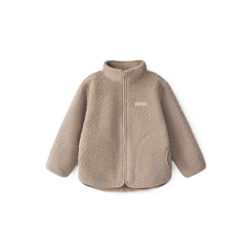 LEOKID Fleecová bunda Theo Almond Milk vel. 92