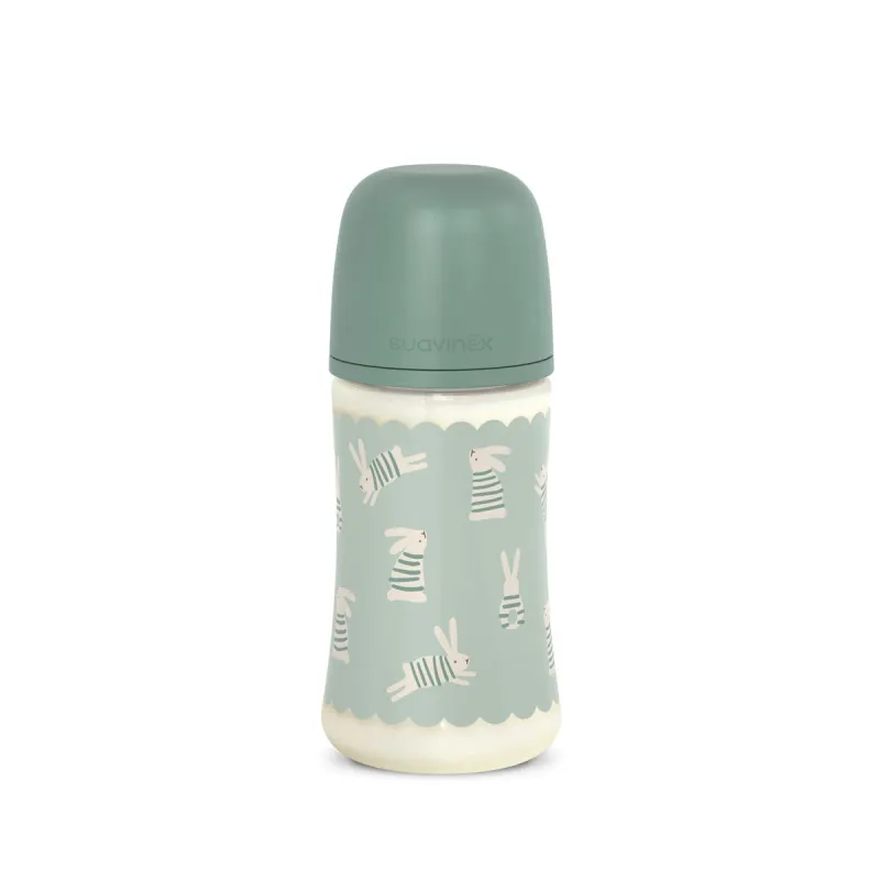 SUAVINEX | Kojenecká láhev WONDERLAND NEW 270ml FYZIOL PRŮTOK M