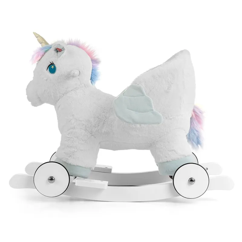 Milly Mally Houpací koník s melodií a kolečky Polly Jednorožec