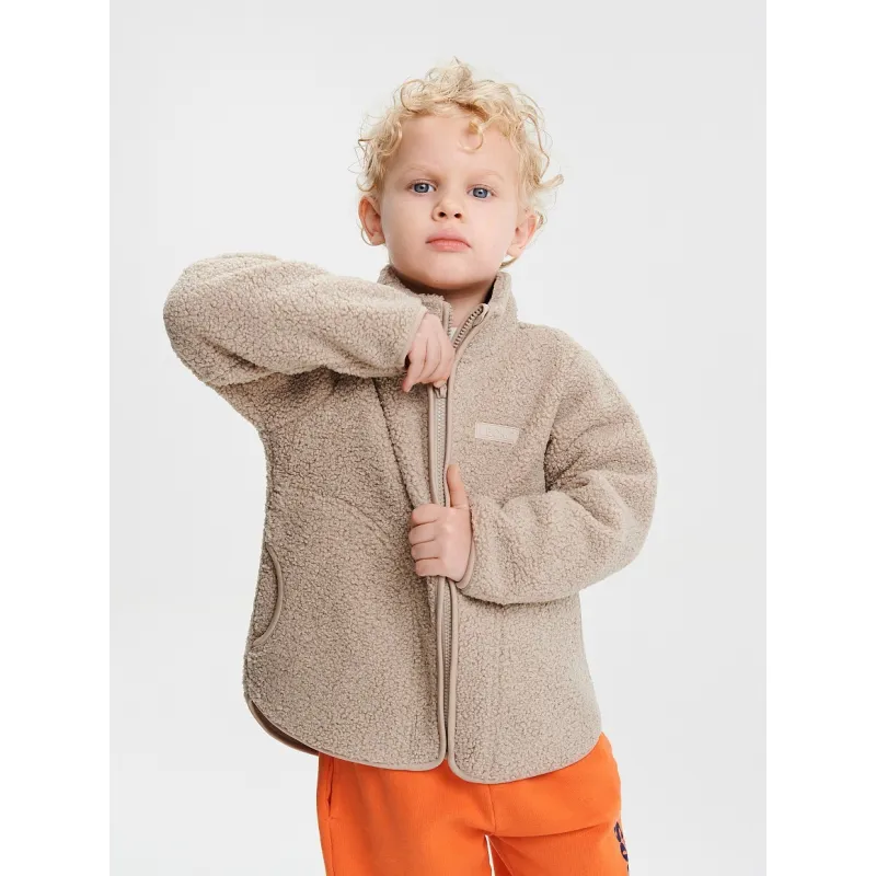 LEOKID Fleecová bunda Theo Almond Milk vel. 92