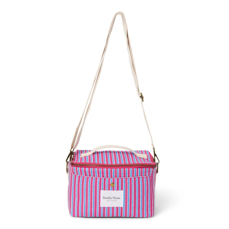 STUDIO NOOS - Poplin Coller bag - chladící taška | Raspberry Striped