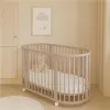 New Baby Dětská rostoucí postýlka 3v1 oválná + matrace kašmírová