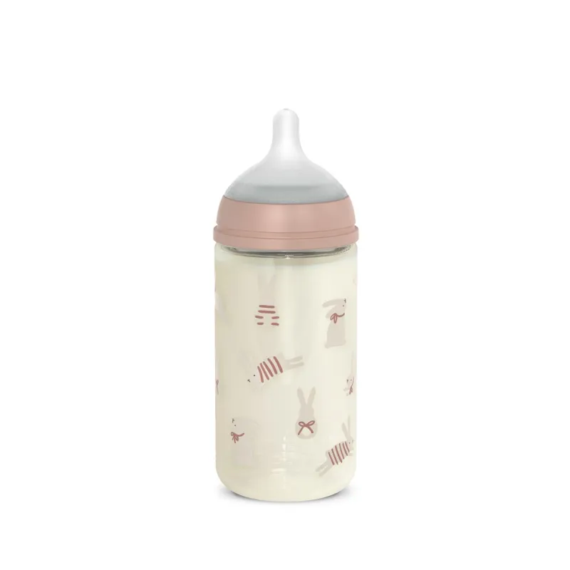 SUAVINEX Láhev sklo WONDERLAND 240 ml fyziologická SX PRO +3 MF